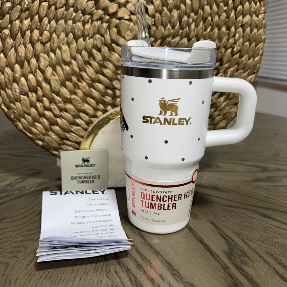 IN-Hand LIMITED Stanley x‎  Target 20 oz Quencher Flowstate Frost Polka Dot 2025 - Picture 2 of 7
